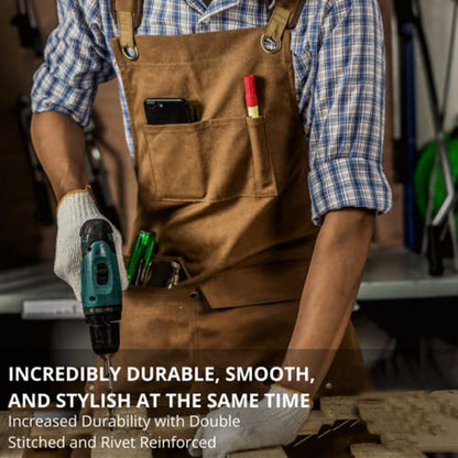 Heavy-Duty Canvas Gardening Apron